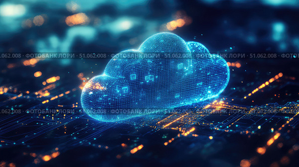 virtualization bouncing cloud computing ai generated. Стоковое AI-изображение, AI-художник Vectorwin / Фотобанк Лори
