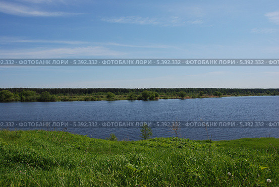 Волжский пейзаж, Конаковский район, Тверская область (2010 год). Стоковое фото, фотограф lana1501 / Фотобанк Лори