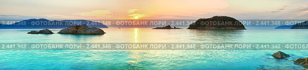 Восход солнца на острове Кон Дао, Вьетнам. Стоковое фото, фотограф Ольга Хорошунова / Фотобанк Лори