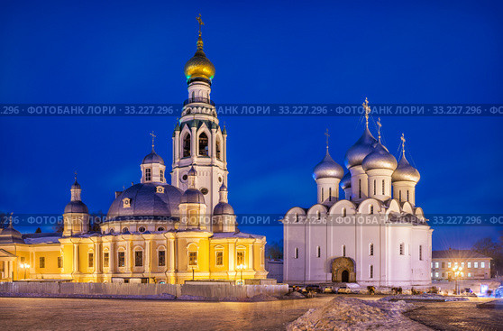 Воскресенский и Софийский соборы Resurrection and St. Sophia Cathedrals (2020 год). Стоковое фото, фотограф Baturina Yuliya / Фотобанк Лори