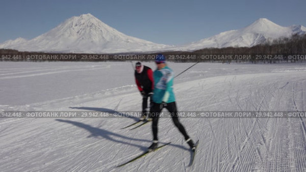 Всероссийская лыжная гонка "Лыжня России" (2019 год). Редакционное видео, видеограф А. А. Пирагис / Фотобанк Лори