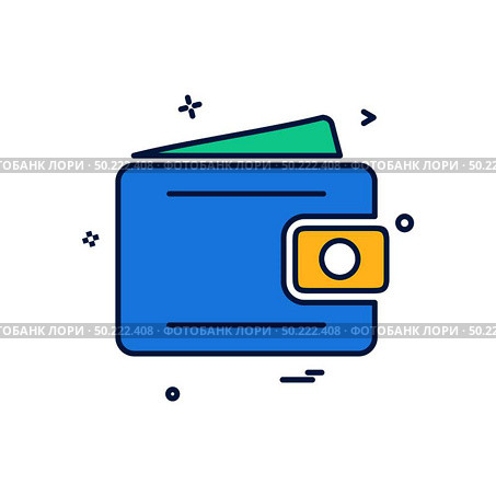 Wallet icon design vector. Стоковая иллюстрация, агентство Ingram Publishing / Фотобанк Лори