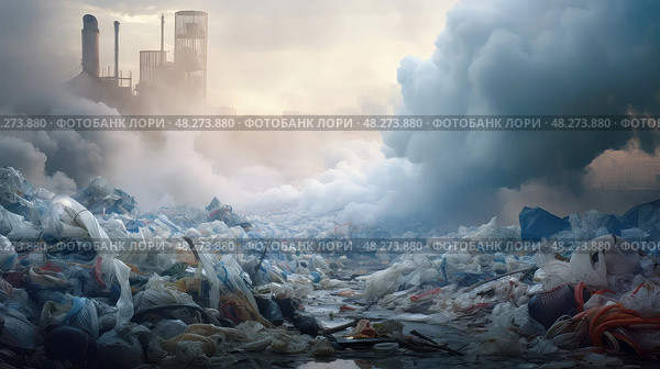 waste garbage ai generated. Стоковое AI-изображение, AI-художник Vectorwin / Фотобанк Лори