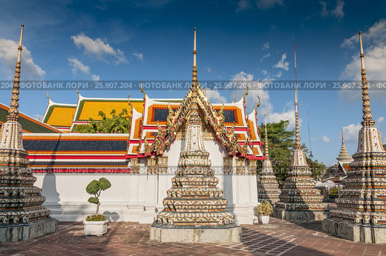 Wat Pho or Wat Phra Nakhon temple in Bangkok, Thailand, Asia. Стоковое фото, агентство BE&W Photo / Фотобанк Лори
