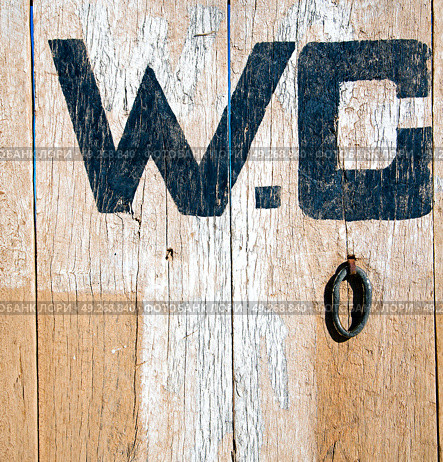 wc door in morocco africa wood brown. Стоковое фото, агентство Ingram Publishing / Фотобанк Лори