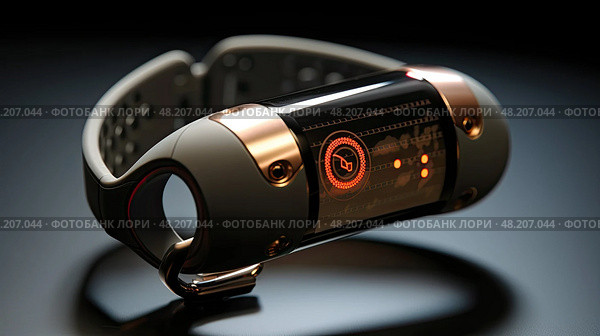 wearables healthcare technology ai generated. Стоковое AI-изображение, AI-художник Vectorwin / Фотобанк Лори