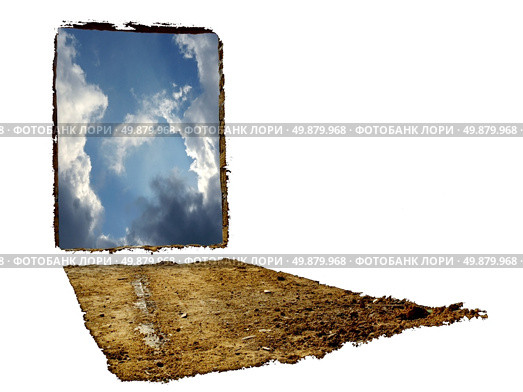 Window to unknown. Element of design. Стоковое фото, агентство Ingram Publishing / Фотобанк Лори