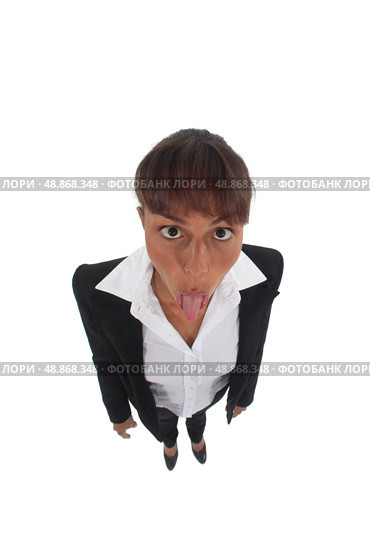 Woman making a funny face. Стоковое фото, агентство Ingram Publishing / Фотобанк Лори