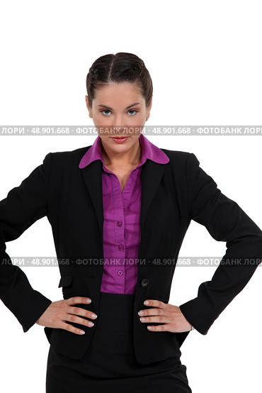 Woman with hands on hips. Стоковое фото, агентство Ingram Publishing / Фотобанк Лори