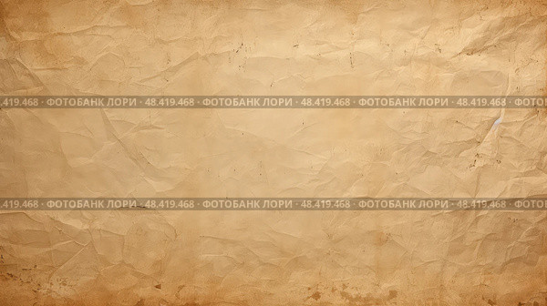wrinkled old paper texture background ai generated. Стоковое AI-изображение, AI-художник Vectorwin / Фотобанк Лори