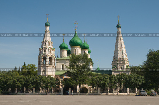 Ярославль. Храм Ильи Пророка. Ильинская церковь (2008 год). Редакционное фото, фотограф Владимир Воякин / Фотобанк Лори