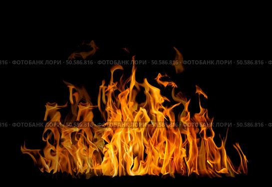 yellow flame isolated on black background. Стоковое фото, агентство Ingram Publishing / Фотобанк Лори