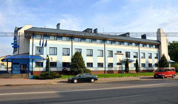 Здание "Водоканала" в городе Барановичи (2015 год). Редакционное фото, фотограф Мартынов Антон / Фотобанк Лори
