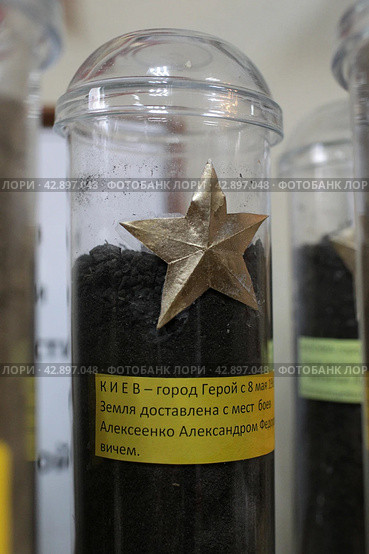 Земля города Киев на выставке в музее Ветеранов в Балашихе (2024 год). Редакционное фото, фотограф Дмитрий Неумоин / Фотобанк Лори