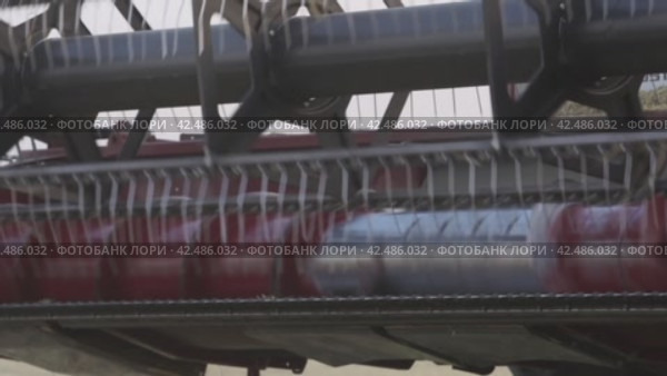 Зерноуборочный комбайн , жатки  combine harvester, reapers. Стоковое видео, видеограф Опока Алексей / Фотобанк Лори