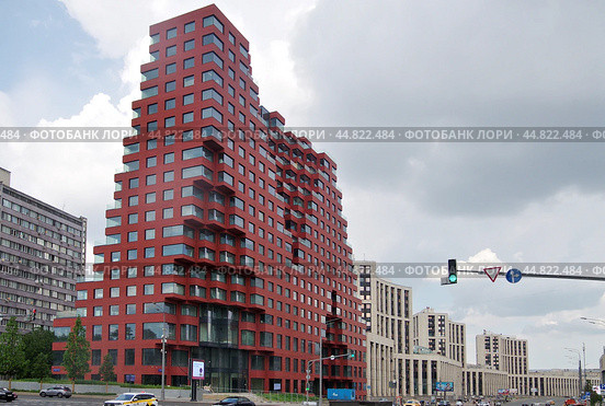 Жилой комплекс RED7 на проспекте Сахарова в Москве (2024 год). Редакционное фото, фотограф Илюхина Наталья / Фотобанк Лори
