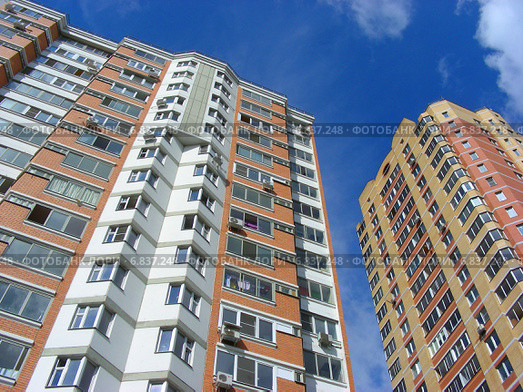 Жилые новые дома в микрорайоне Янтарный (Щитниково), Балашиха, Московская область (2012 год). Стоковое фото, фотограф lana1501 / Фотобанк Лори