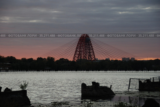 Живописный Мост. Проспект Маршала Жукова. Район Хорошево-Мневники. Город Москва. Россия (2010 год). Редакционное фото, фотограф lana1501 / Фотобанк Лори