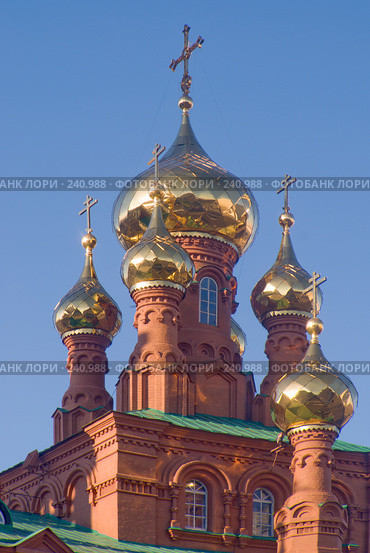 Золотые купола. Стоковое фото, фотограф Александр Лядов / Фотобанк Лори